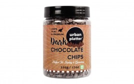 Urban Platter Dark Chocolate Chips   Plastic Jar  350 grams